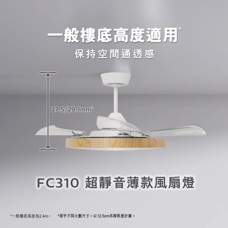 PHILIPS FC310 超靜音薄款風扇燈