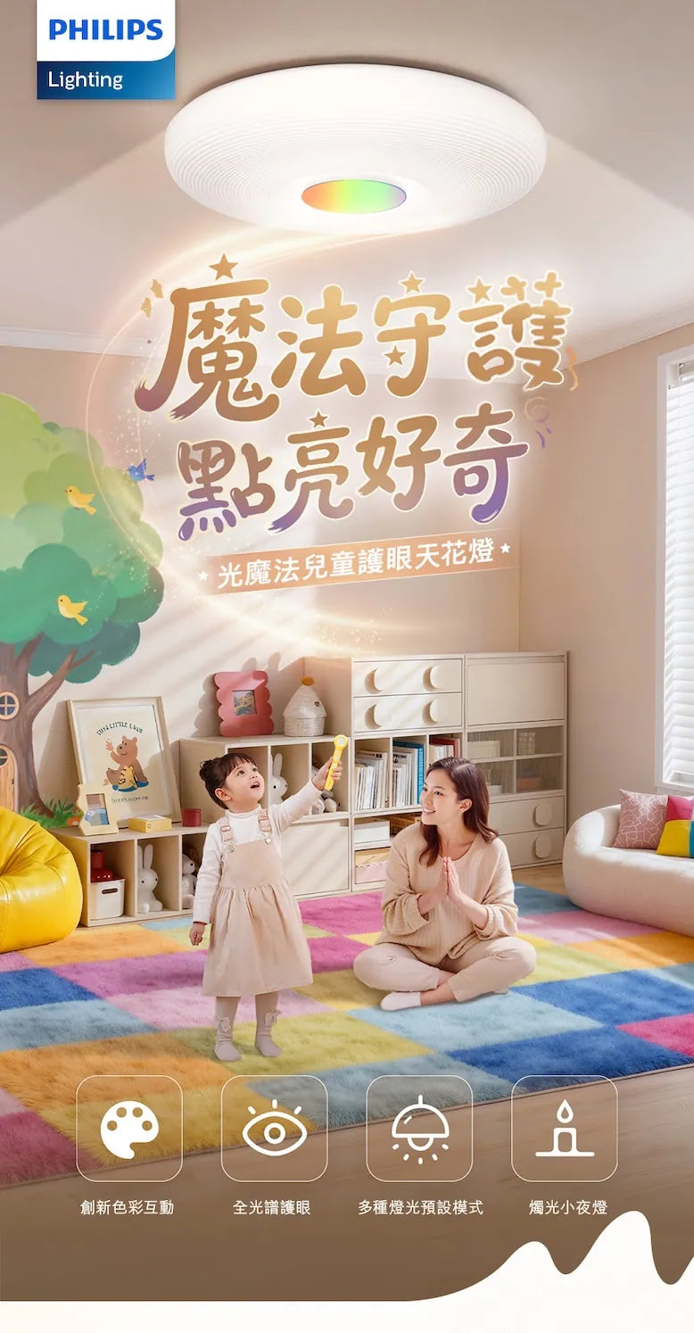 Philips C3501 光魔法兒童護眼天花燈 Philips