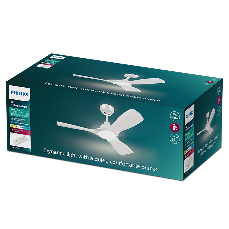 PHILIPS Olas White 42寸 白色吊扇燈 風扇燈 Philips