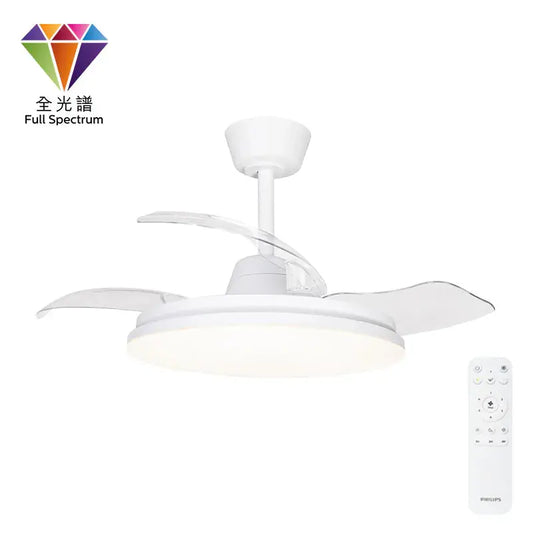 PHILIPS FC580 Ultra-thin Fan Light – Modern LED Ceiling Fan Light for Stylish, Comfortable Homes Elvis Store