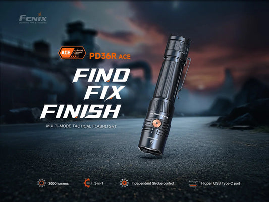 Fenix PD36R ACE 3000 流明 415米 距離 5000 mAh Type-C 愛維斯 照明