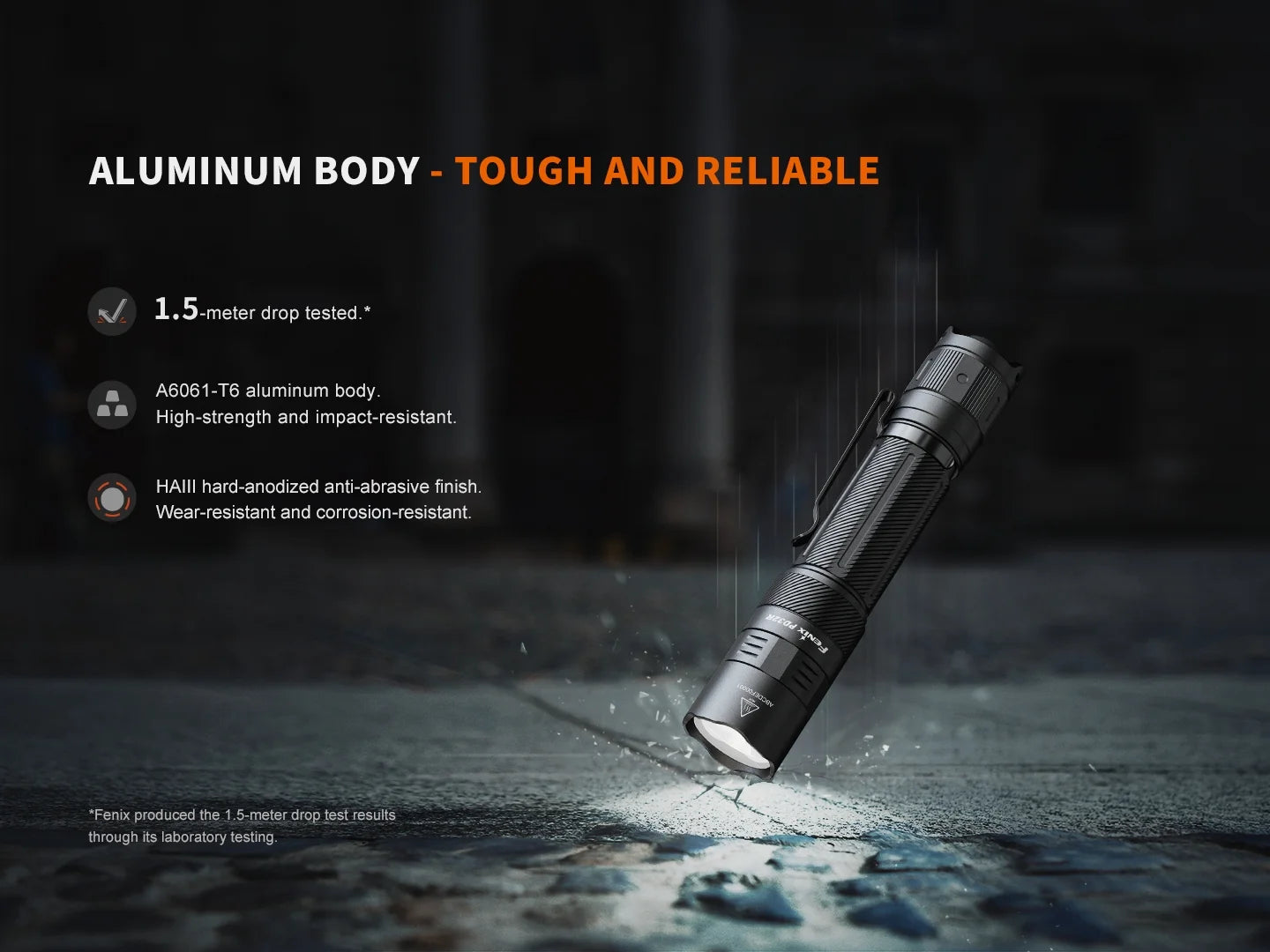 Fenix PD32R 1400 Lumens 347 meters IP68 Flashlight