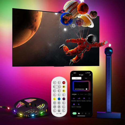 Smart RGB TV Backlight LED Strip with Screen Sync – USB Bluetooth APP Control
