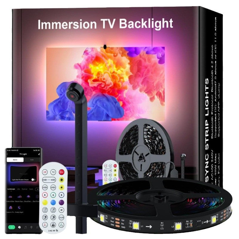 Smart RGB TV Backlight LED Strip with Screen Sync – USB Bluetooth App Control