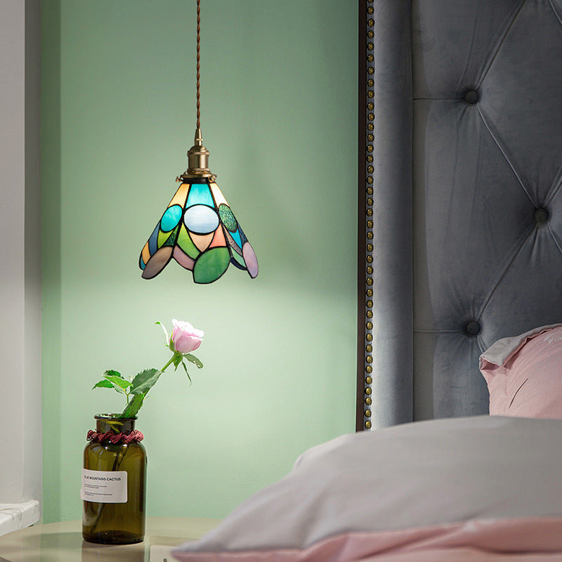 Japanese Retro Antique Brass Pendant Light｜Vintage Bedside & Café Hanging Lamp
