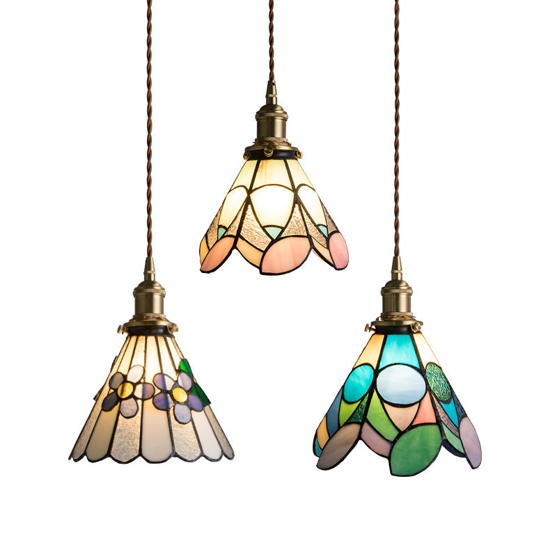 Japanese Retro Antique Brass Pendant Light｜Vintage Bedside & Café Hanging Lamp
