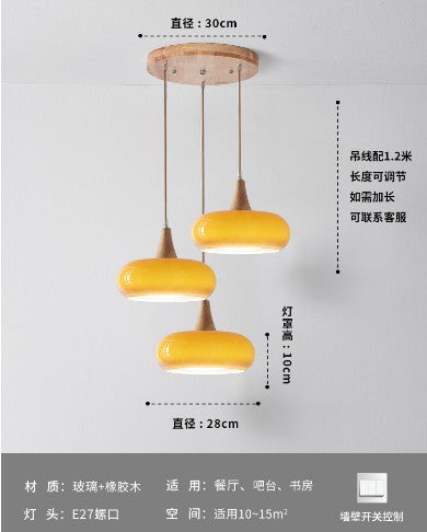 Nordic Wooden Hanging Chandelier Light Elvis Store