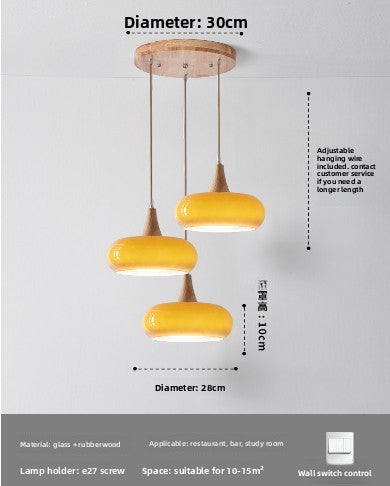 Nordic Wooden Hanging Chandelier Light Elvis Store