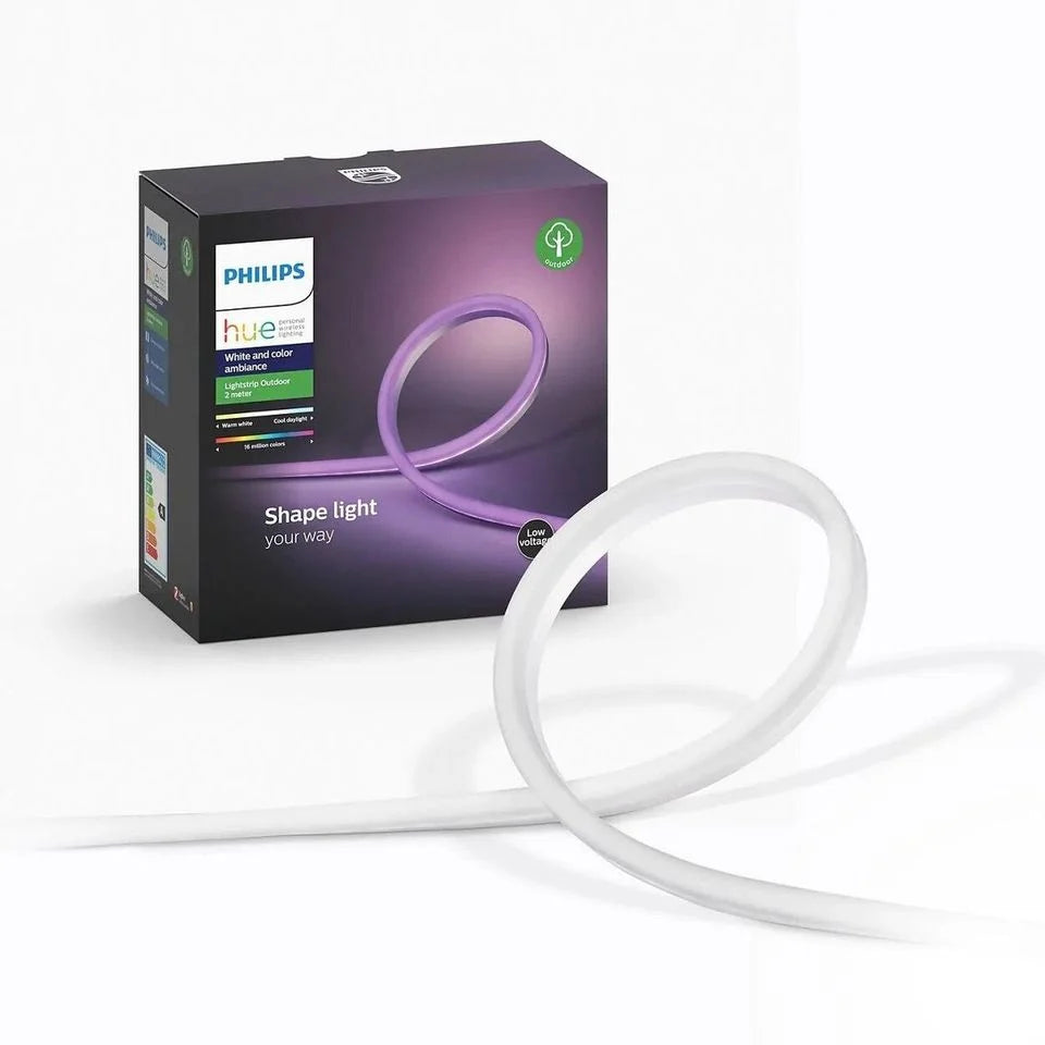 PHILIPS HUE OUTDOOR Light strip 2M 19W LED RGB Colour Changing Waterproofed Outdoor Light Strip IP67 Philips