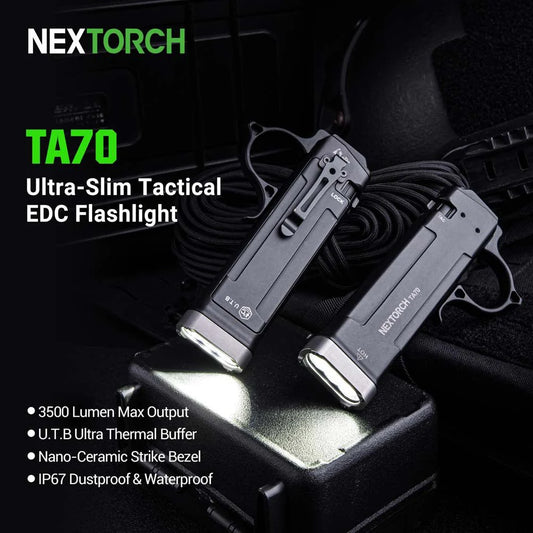 NEXTORCH TA70 Ultra-Slim Tactical EDC FlashlightView Sold History Elvis Store