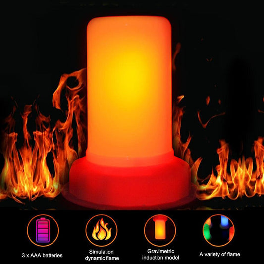 LED Flame Effect Light Bulb – Cozy Flickering Fire‑Look Lighting for Home & Decor 愛維斯 照明