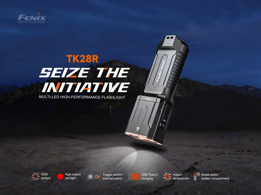  Fenix ​​TK28R 6500 lumens flashlight with a range of 400 meters