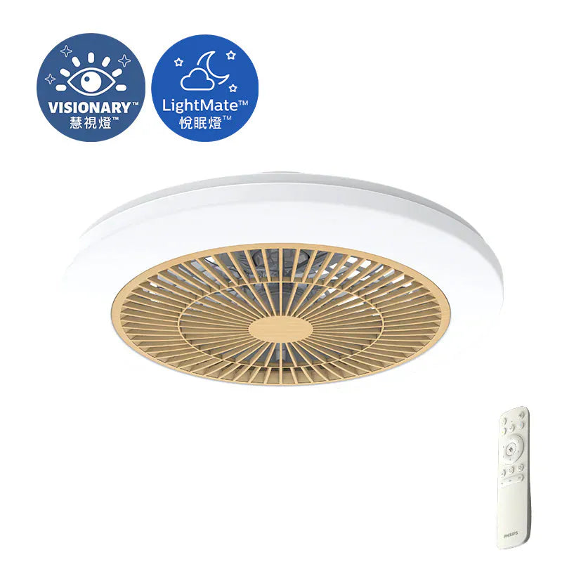 Amigo G2 日系木紋超靜音近視控制悅眠風扇燈 Philips