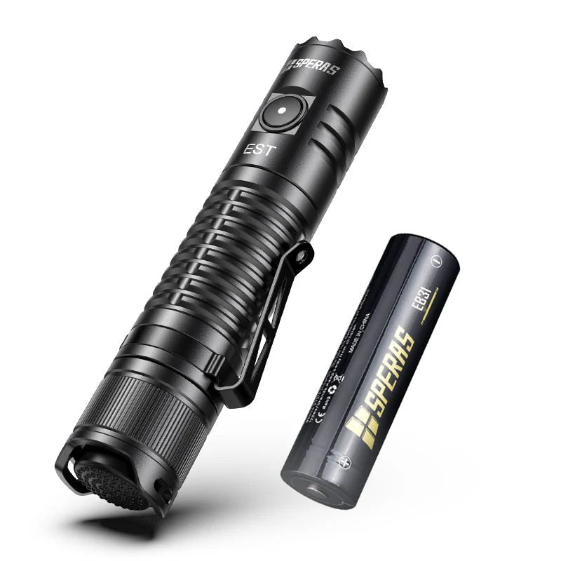 SPERAS EST 1900lm 211m USB-C Rechargeable Tactical Flashlight 愛維斯 照明