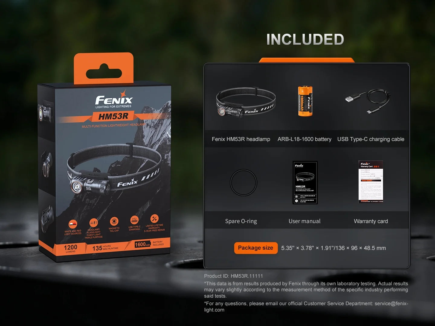 Fenix HM53R 多功能輕便頭燈 1200流明 158米射程 135 小時 續航 愛維斯 照明