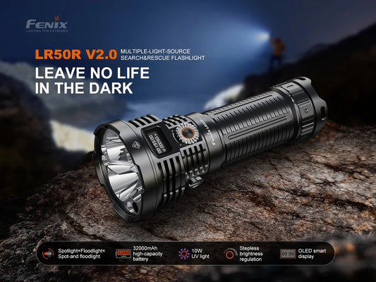 FENIX LD50R V2.0 Flashlight 超強光電筒 18000流明 844米射程 195 小時 愛維斯 照明