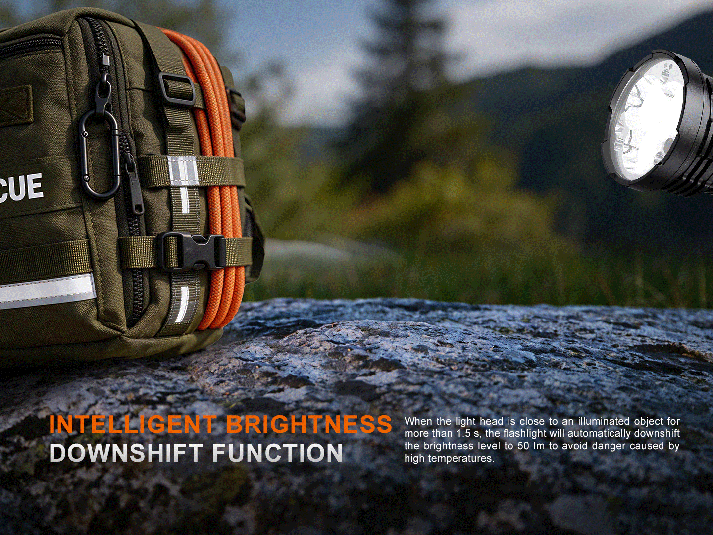 FENIX LD50R V2.0 Flashlight 超強光電筒 18000流明 844米射程 195 小時 愛維斯 照明