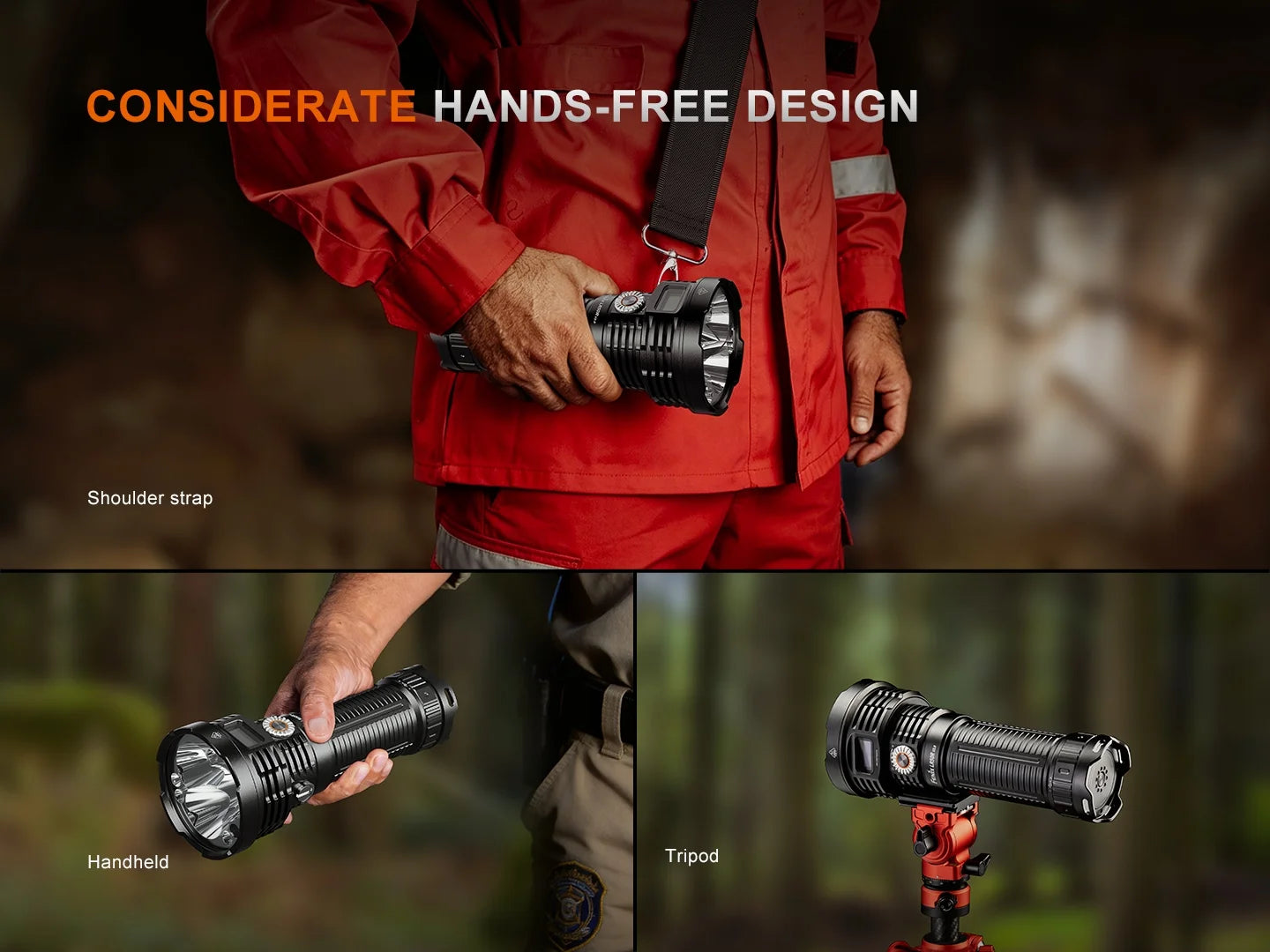 FENIX LD50R V2.0 Flashlight 超強光電筒 18000流明 844米射程 195 小時 愛維斯 照明