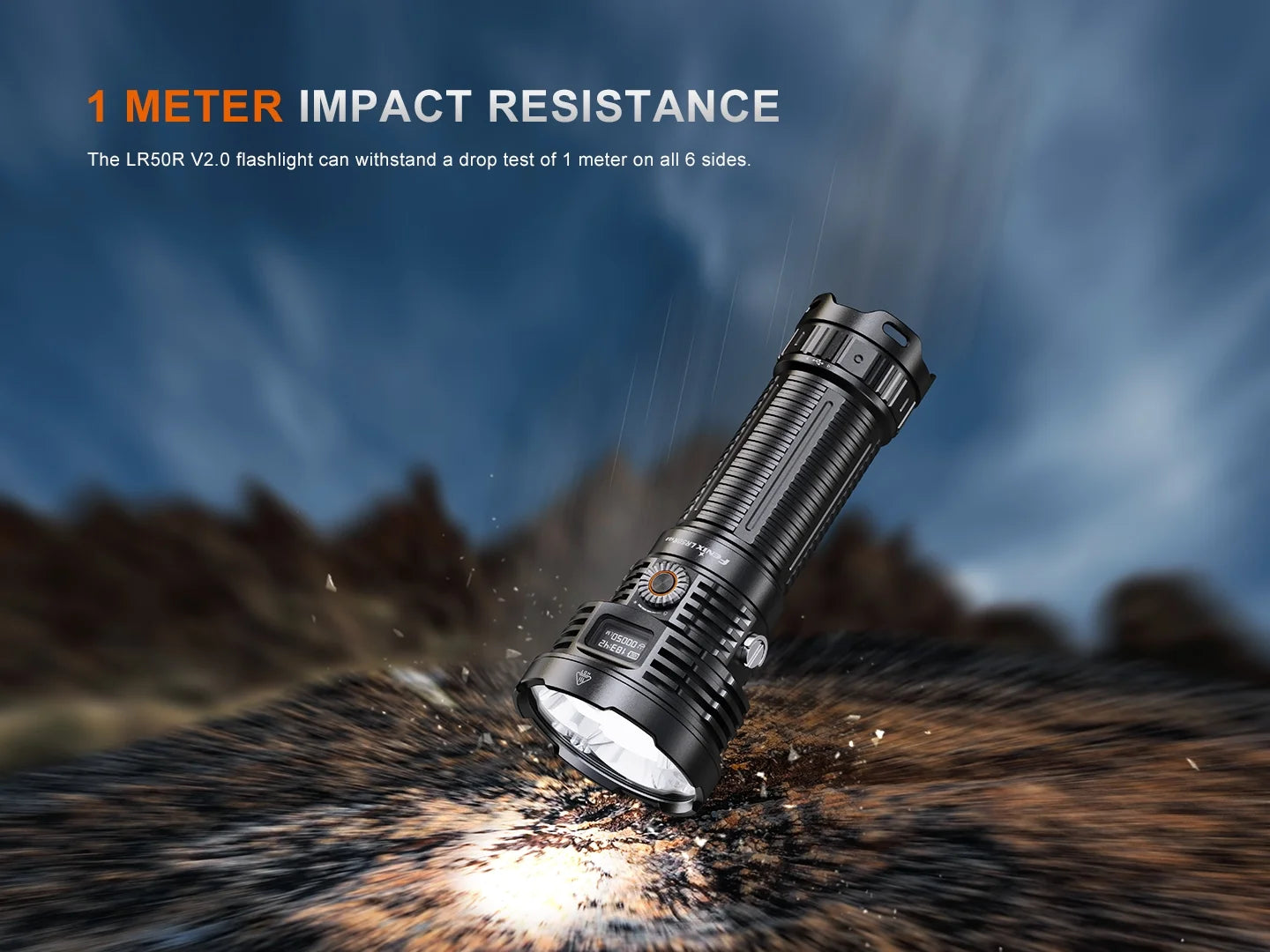 FENIX LD50R V2.0 Flashlight 超強光電筒 18000流明 844米射程 195 小時 愛維斯 照明