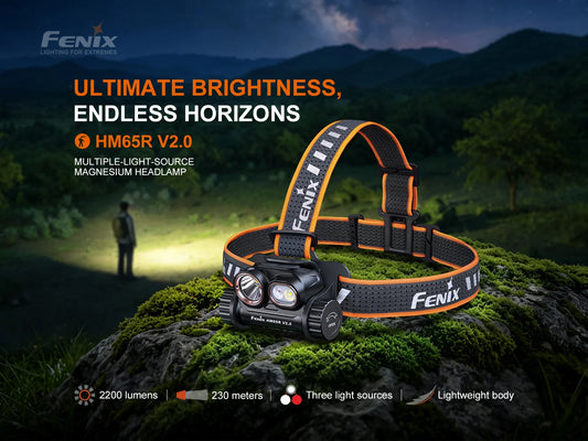 Fenix HM65R V2.0 多光源鎂合金頭燈 2200 流明 FENIX