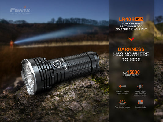 Fenix LR40R V2.0 15000lm 流明 900米 5000mAh 遠射 泛光 搜救電筒 愛維斯 照明