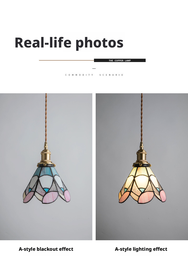 Japanese Retro Antique Brass Pendant Light｜Vintage Bedside & Café Hanging Lamp Elvis Store