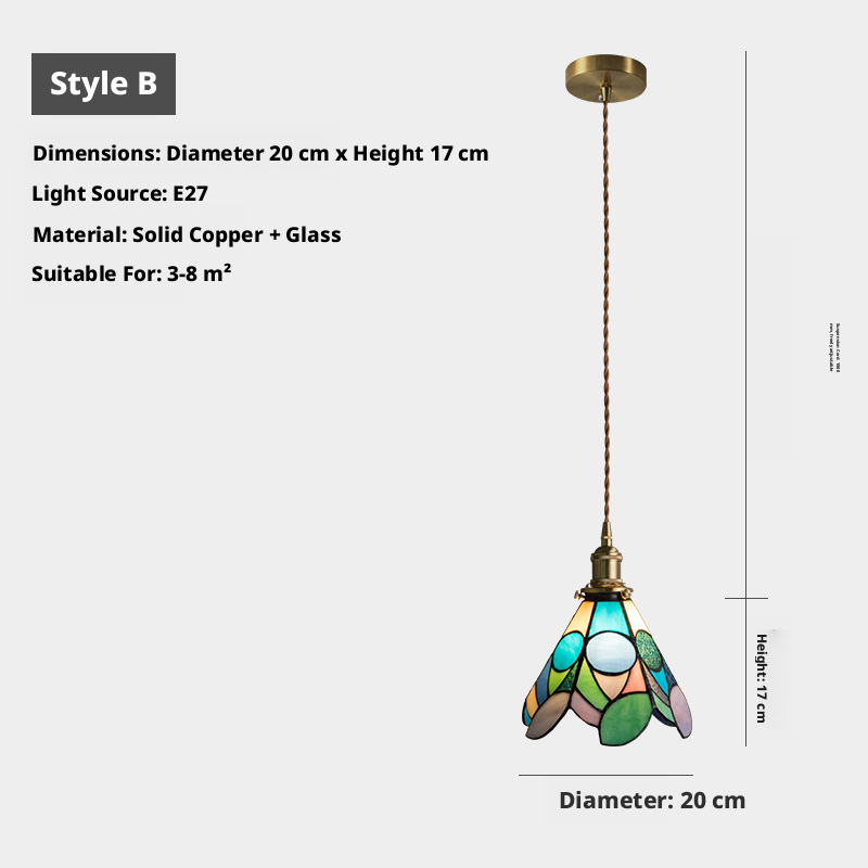Japanese Retro Antique Brass Pendant Light｜Vintage Bedside & Café Hanging Lamp Elvis Store