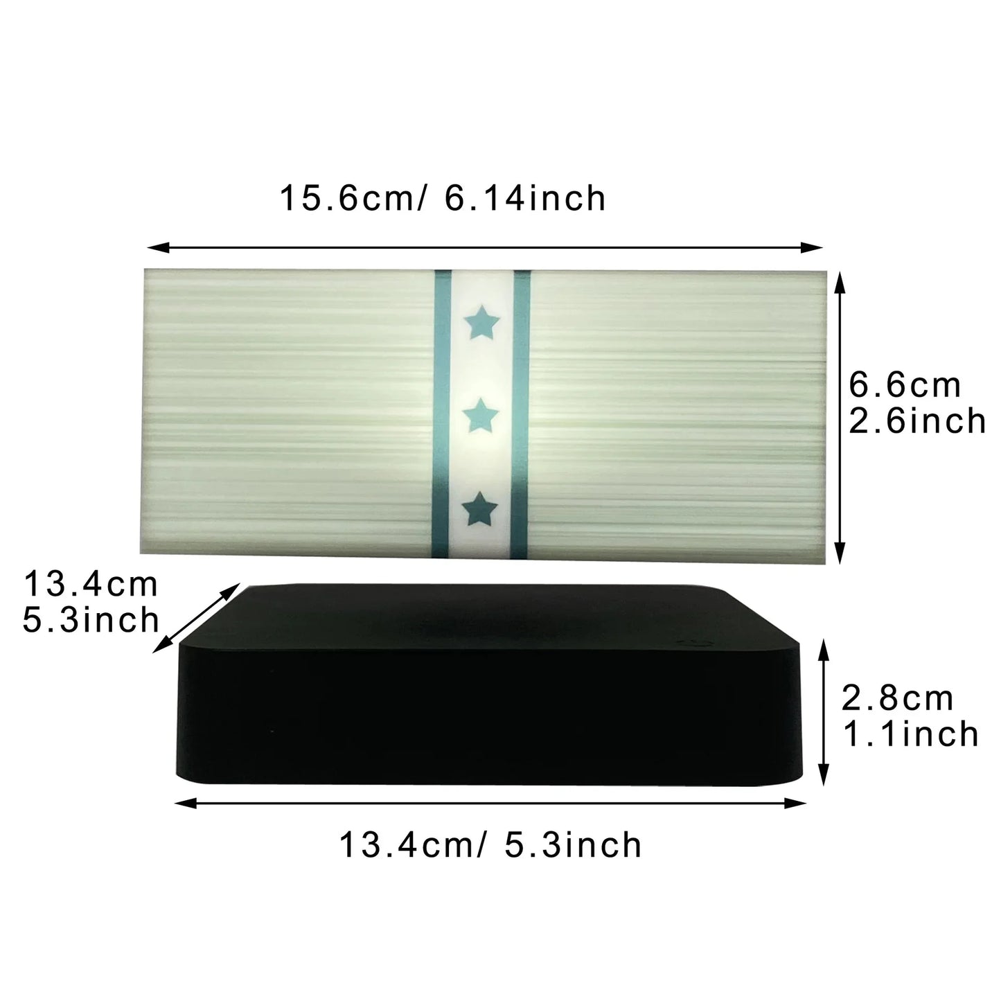 Magnetic Levitating Dollar LED Night Light GTA Money Floating Rotating Lamp Gift Elvis Store