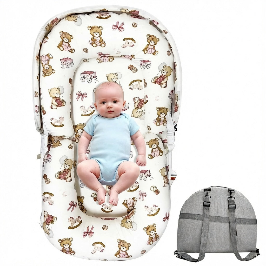 Portable Baby Playpen with Foldable Travel Crib Play Yard with Mattress Elvis Store