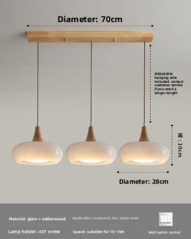 Nordic Wooden Hanging Chandelier Light Elvis Store