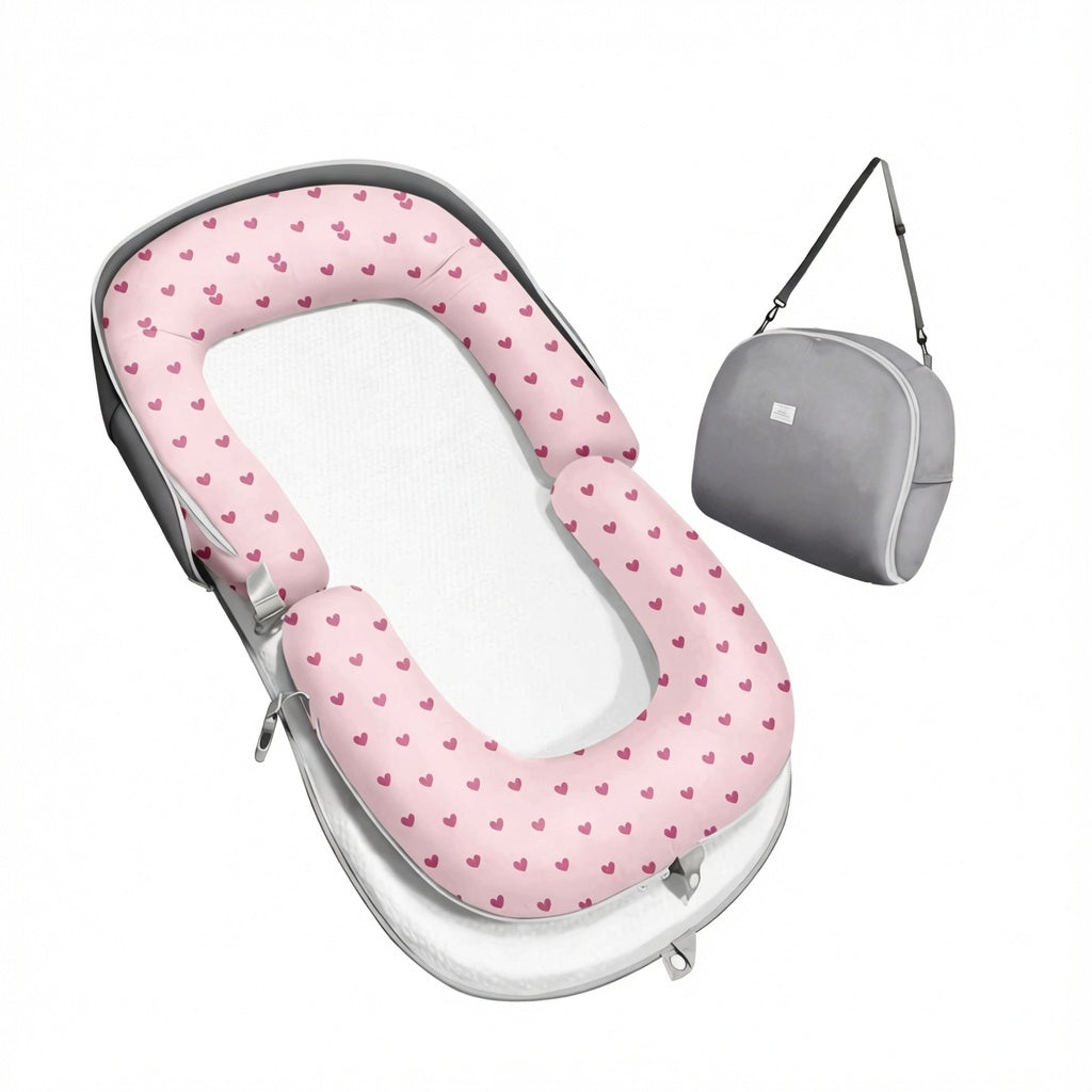 Portable Baby Playpen with Foldable Travel Crib Play Yard with Mattress Elvis Store