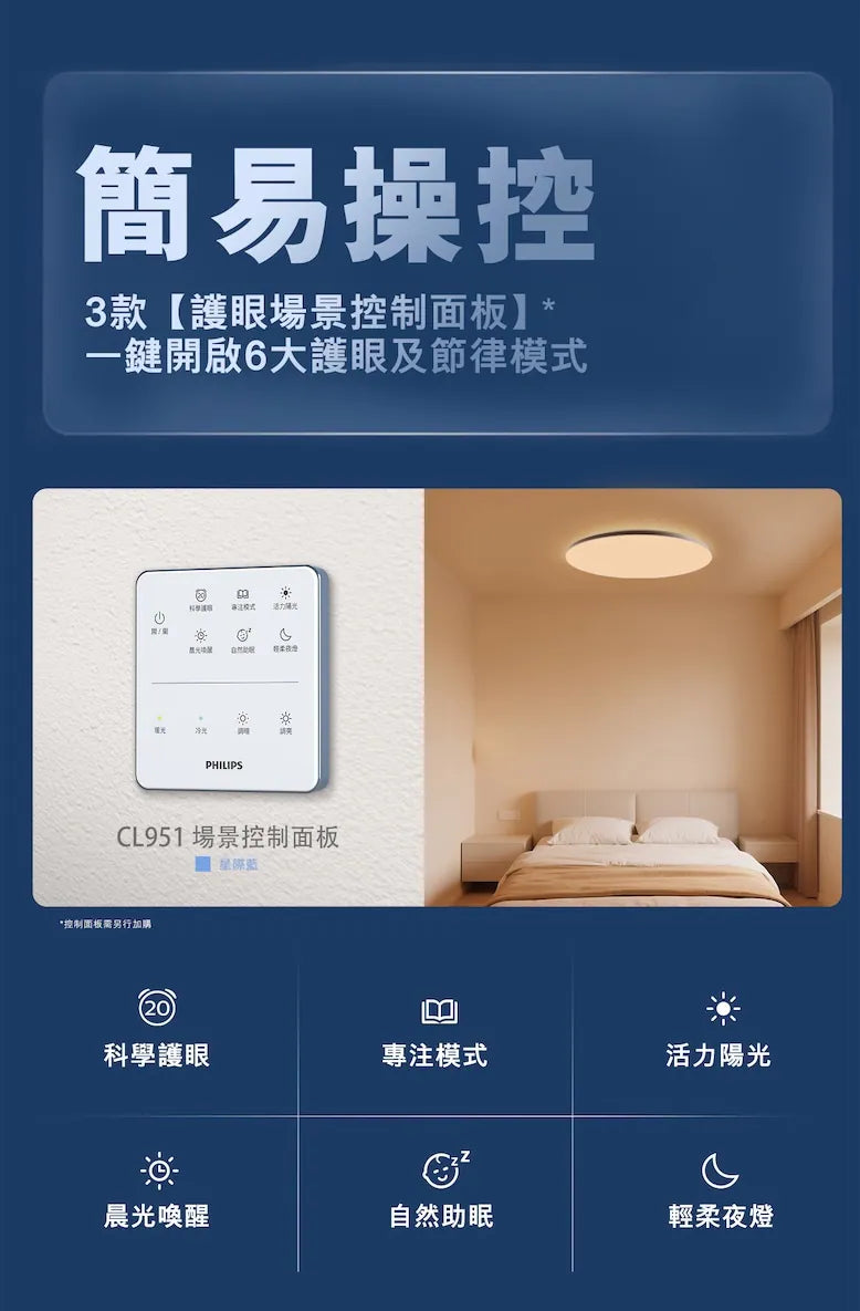 Philips CL951 Myopia Control Sleep-friendly Ceiling Light