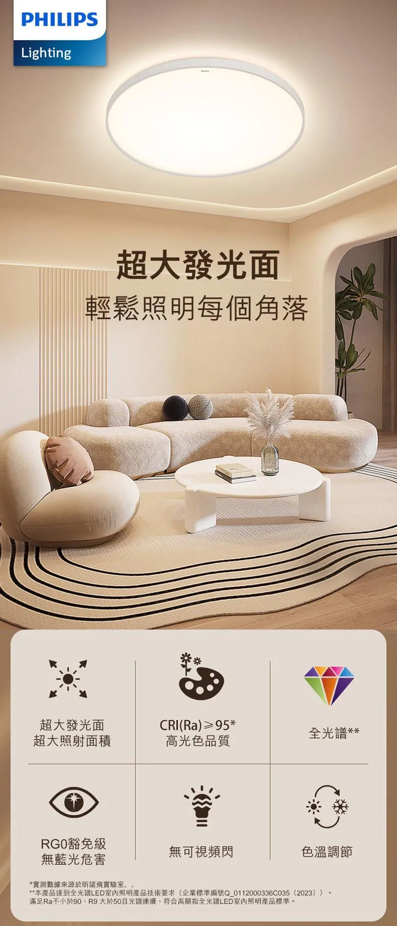 Philips ZX307 JIANGYUE RD 600 Ceiling LED W (60W) Philips