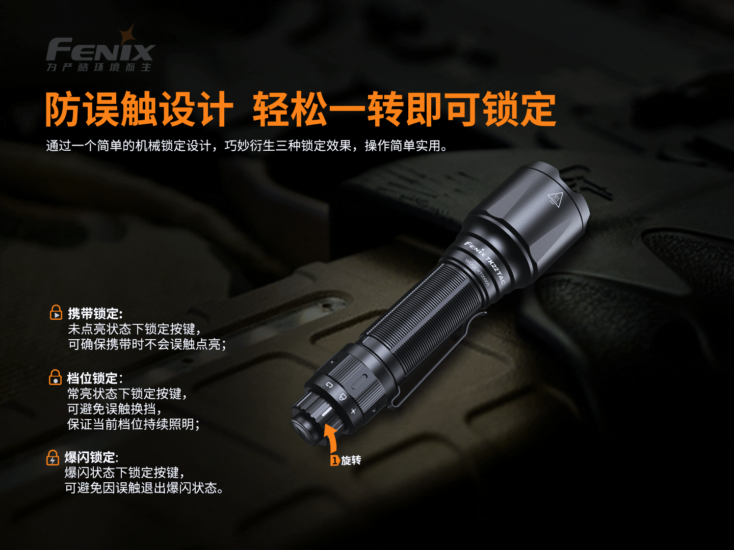 Fenix TK22 TAC 2800 流明 警用勤務手電筒 愛維斯 照明