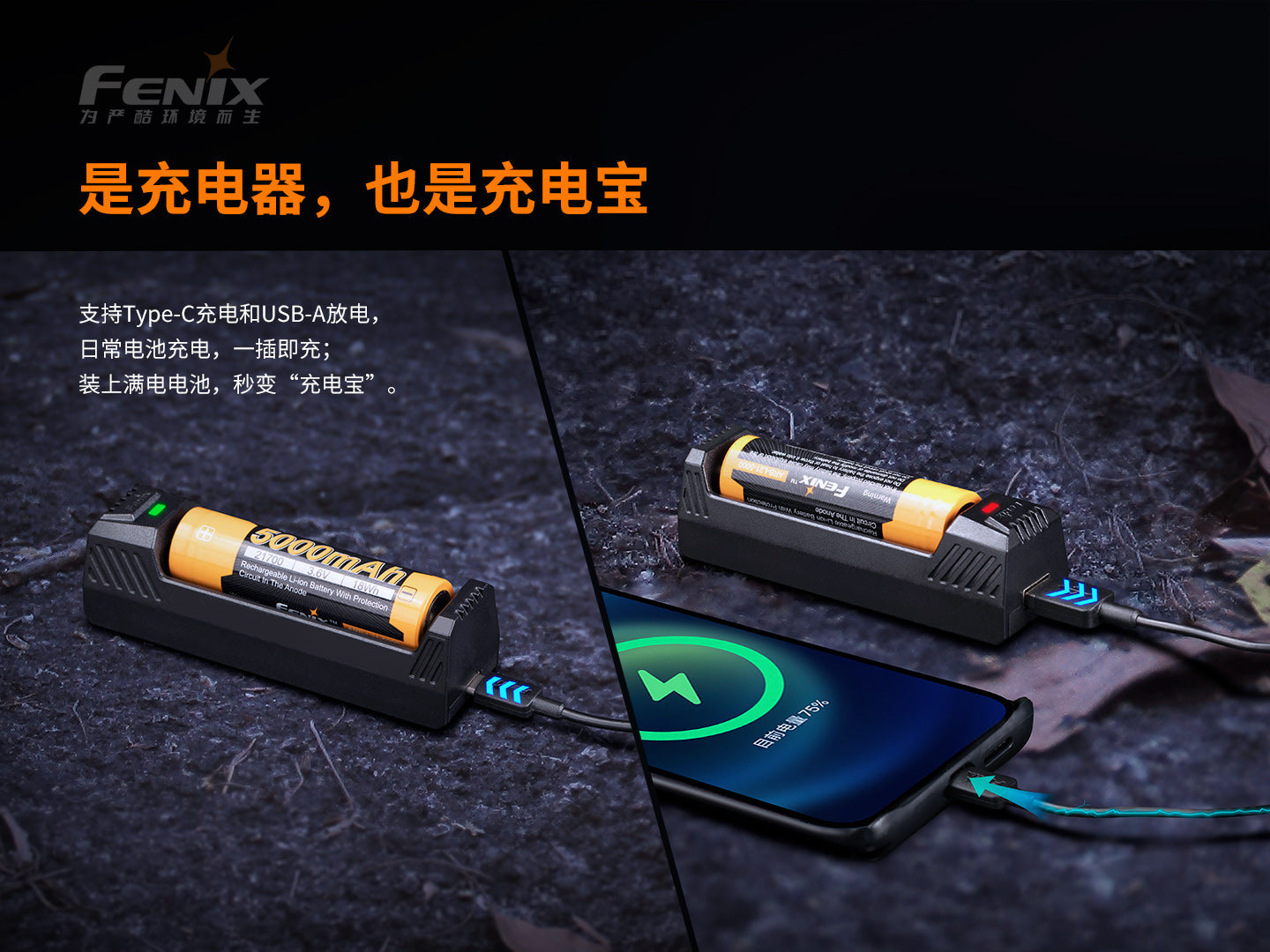 FENIX ARE-X1 V2.0 單槽鋰離子電池充電器 愛維斯 照明