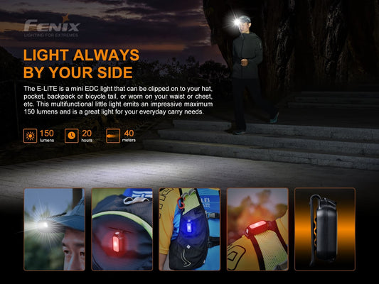 FENIX E-LITE 多功能迷你EDC Flashlight 手電筒 Torch 愛維斯 照明