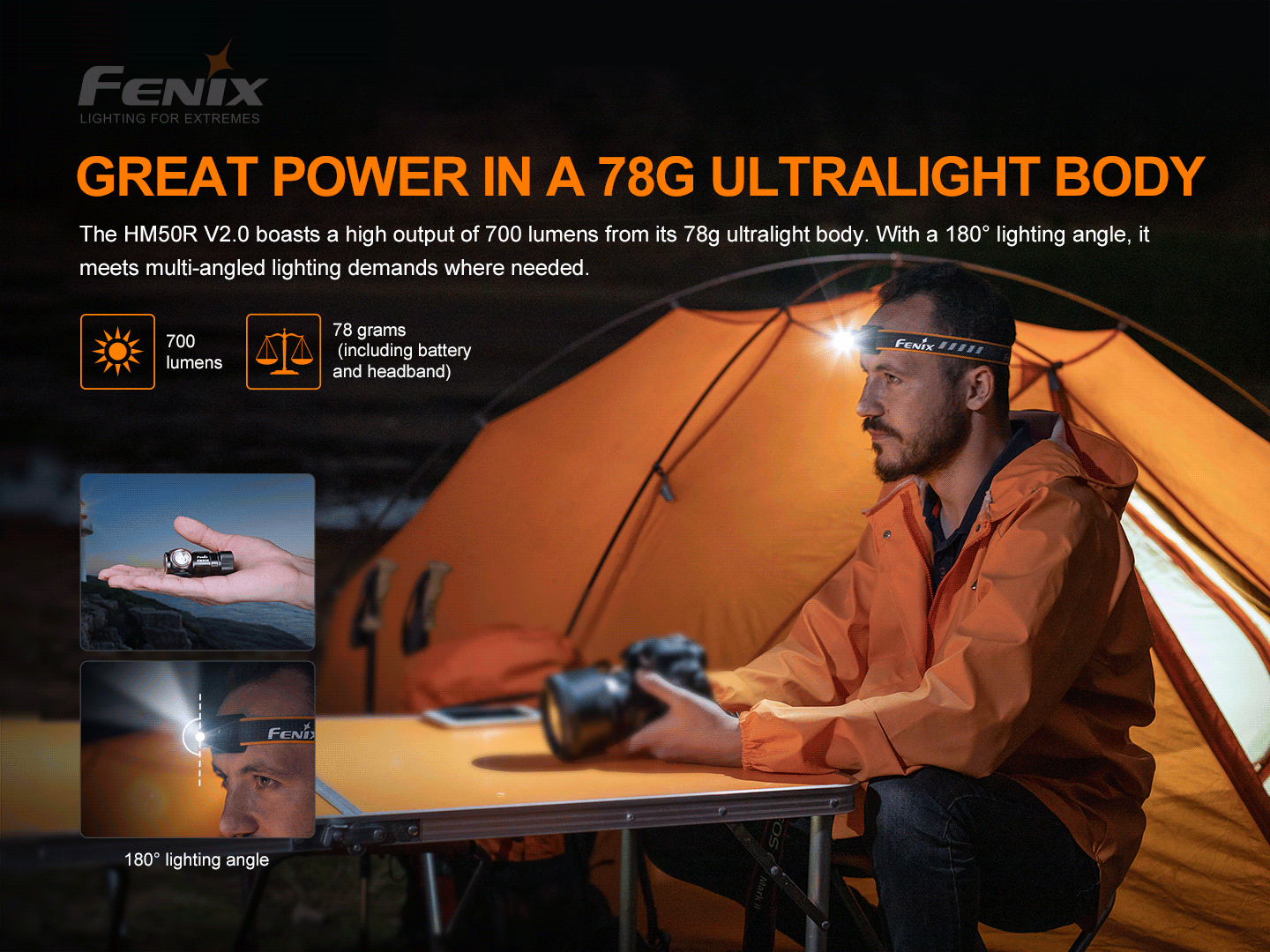 Fenix HM50R V2.0 頭燈 700流明 愛維斯 照明