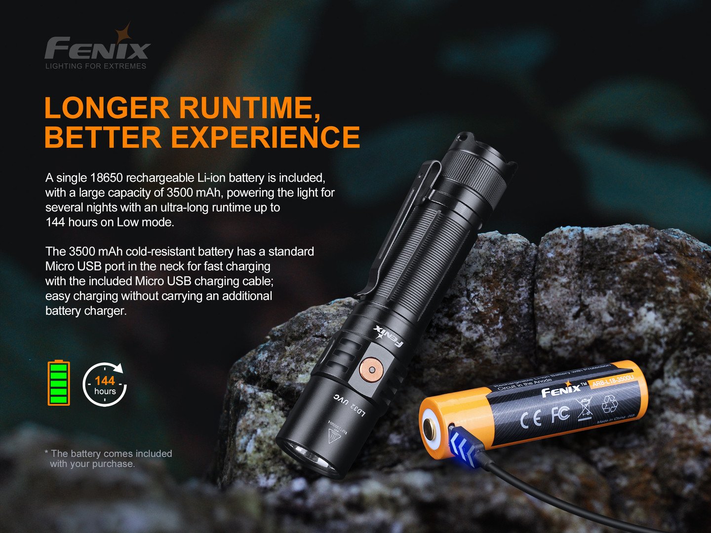 FENIX LD32 UVC 便攜UVC小直筒 Torch Flashlight 愛維斯 照明