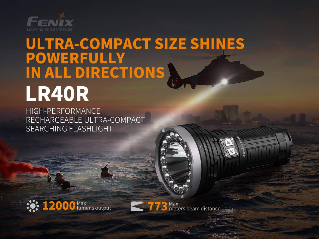Fenix LR40R 手電筒 12000 流明 LED Flashlight