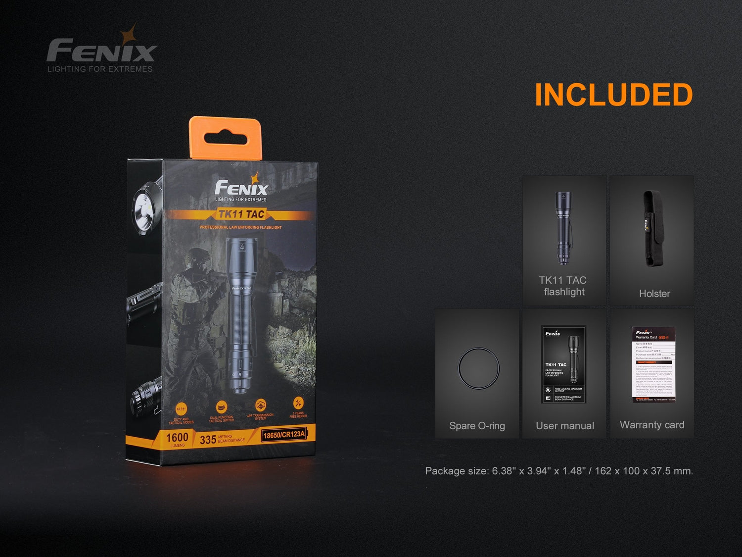 Fenix TK11 TAC 1600流明 射程335米 機械雙模式 戰術手電筒 愛維斯 照明