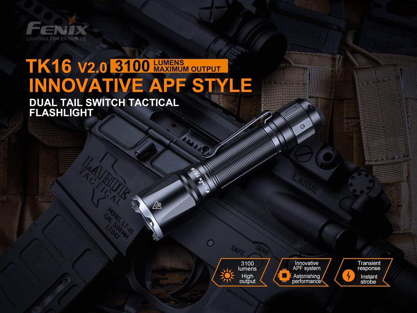 FENIX TK16 V2.0 Flashlight 超強光電筒 3100流明 Torch 愛維斯 照明