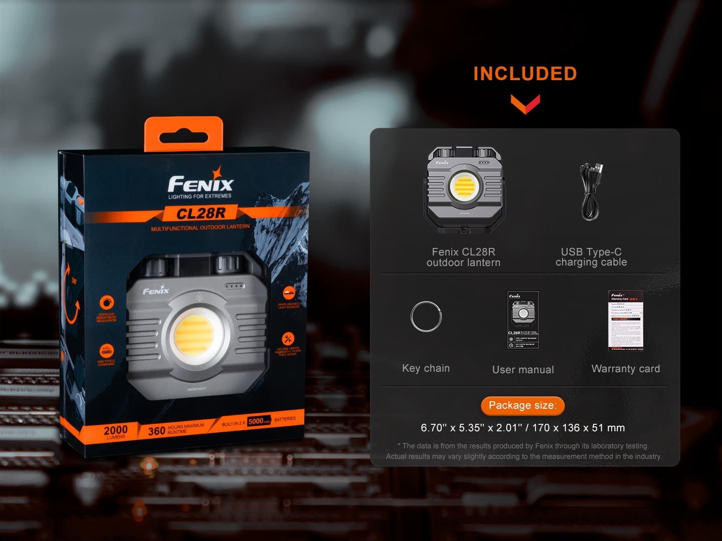 Fenix CL28R 2000流明 營地燈 戶外燈 TYPE-C USB-A 10000mAh鋰電池 愛維斯 照明